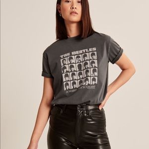 NWT! Beatles Boyfriend Band Tee